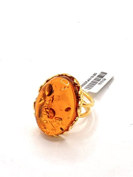 Anello Domar Donna Ambra in Argento Ambra AMBER-AN-16-280 - AMBER-AN-16-280